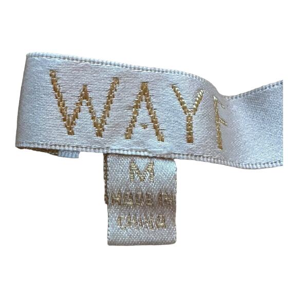 WAYF Portola Off Shoulder Long Sleeve Top Tan Cheetah M - Picture 3 of 4